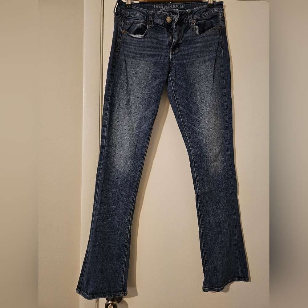 American Eagle, skinny kick jeans, size 10 long